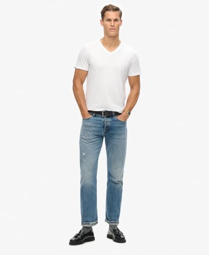 T shirt flammé et col en V Superdry - vue 3