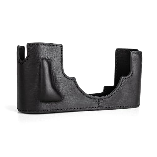 MUZIRI KINOKOO Funda para Leica M11 M11-P M EV1, Funda Protectora de Cuero Genuino de Primera Calidad para cámaras Leica M11/M11-P/M-EV1, con empuñadura y diseño con Fondo Abierto - Negro - imagen 2