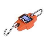 Cyfrowa waga dźwigowa, Mini waga dźwigowa Przenośny cyfrowy elektroniczny hak z wyświetlaczem LCD o wadze 300 kg do garażu, polowania na farmę, wędkowania itp