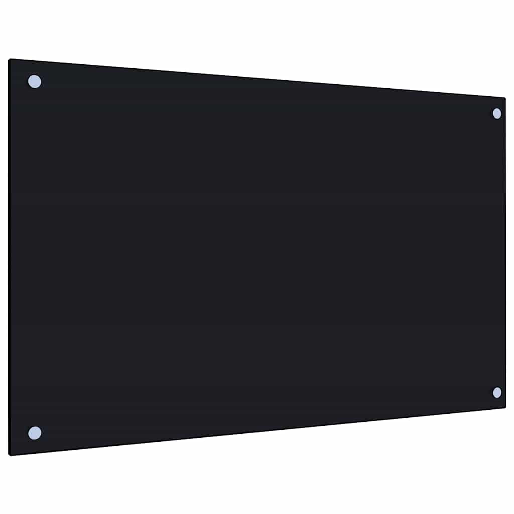 Generisch Küchenrückwände 2 STK. Schwarz 80x50 cm Hartglas,Heim & Garten,Küche & Esszimmer,Küchenhelfer & -utensilien,13.5KG,3315799
