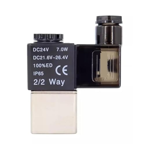Válvula solenoide 2V025-08 electroválvula neumática 2/2 vías 12V para circuitos de aire 4