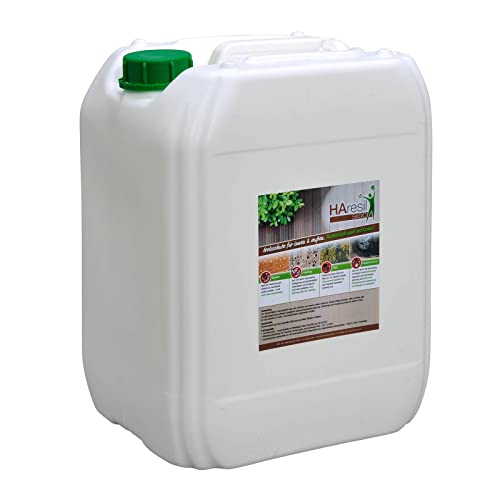 Biologischer Holzschutz HAresil Basic 20l Holzschutzlasur zum Vorbeugen und Bekämpfen von Pilze, Holzwurm, Holzschädlinge, Holzschutz für Innen und Außen