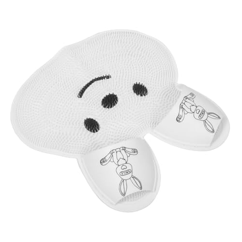 Alfombrilla para exfoliar pies de silicona con ventosas antideslizantes para ducha familiar