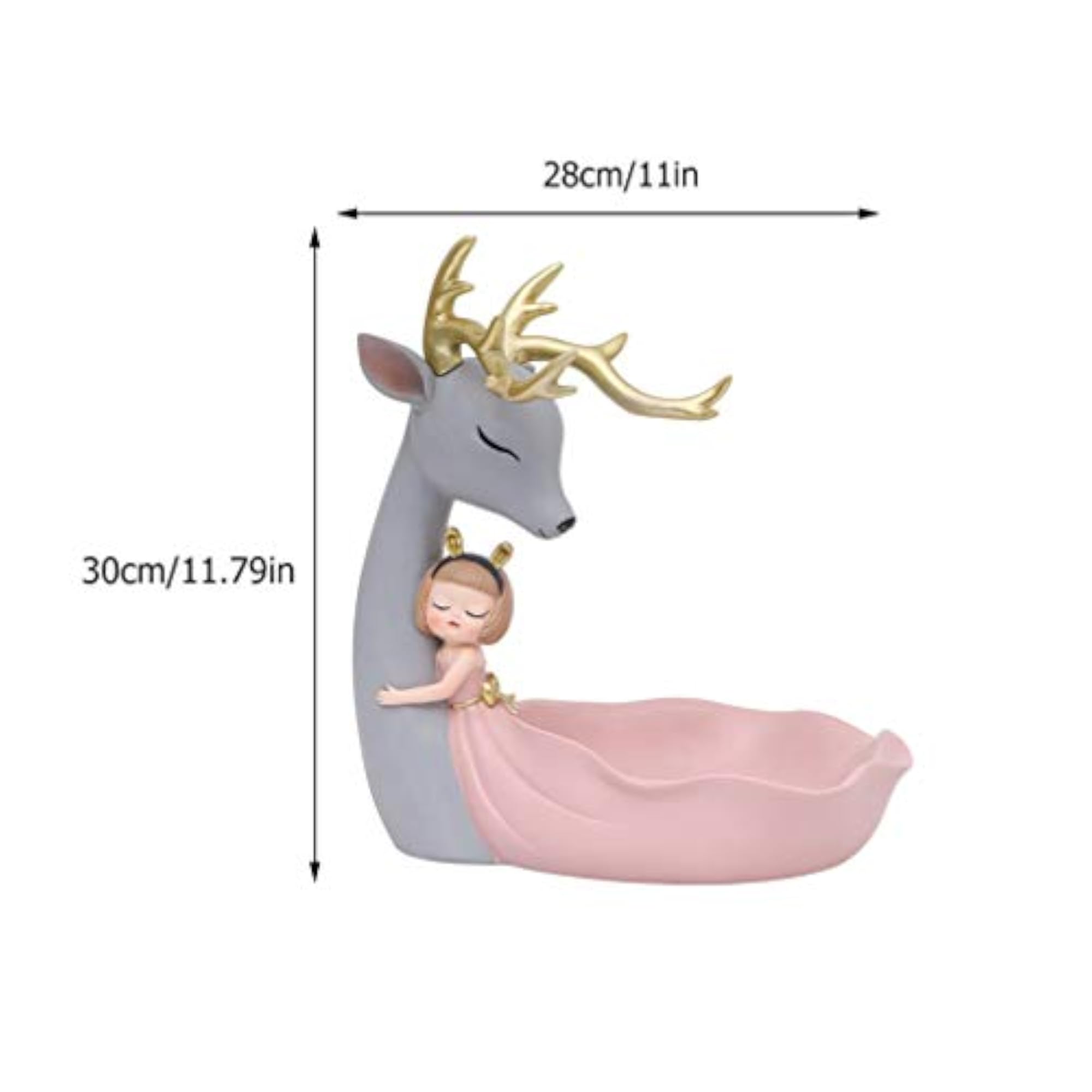 Deer Key Organizer Jewelry Storage Plate