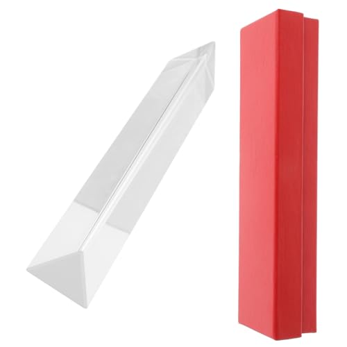 LIFKOME Triangular Prism for Photography Physics Teaching Optical Spectrum Display