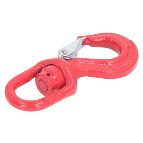 Crane Rotating Hook, Heavy Duty Alloy Steel Universal Lifting Eye Rigging with 1.12T Spring, for Forklifting, Hoisting, Lifting at Docks