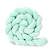 LGZY Serpiente de Cama Trenzada, Parachoques Trenzados,Cojín de Nudo Suave Muy Suave,Almohada Transpirable para Dormir - Cómodas Almohadas,A2,3M