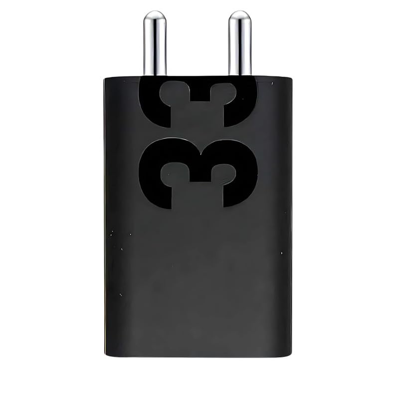 Image of 33W Fast Charger for Xiaomi Poco C85 Original QC Adapter Type C 3.0A High Speed Fast Turbo SuperVooc QC 3.0 Smart SinglePort with 1m Type-C Charging & Sync Cable (Black, VOOC, SE.A3)