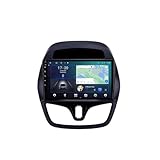 Android 15 Double DIN Autoradio 9 Zoll Car Touch Screen für Chevrolet Spark 2015-2018 mit Rückfahrkamera Mirror Link BT Carplay GPS FM RDS SWC 4G WiFi Cooling Fan Multimediaplayers(RS90 8+256G)