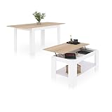 La mesa de comedor extensible Danna es una práctica mesa para el comedor con dos posiciones, que te permitirá sentar hasta 10 comensales.