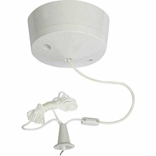 Mr Gadget's Solutions Bathroom Pull Cord Ceiling Switch 6 Amp White - Image 4