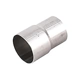 BATONECO Exhaust Pipe to Component Pipe Adapter Reducer Kits 2.25 Inch ID 2.5 Inch ID Universal Stainless Steel 2.25'' to 2.5''