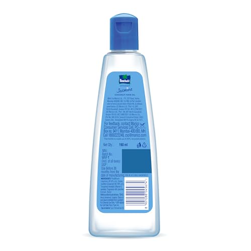 Image of Parachute Advansed Jasmine Enriched Coconut Hair Oil with Vitamin-E | For Scalp Nourishment| Stronger, Softer, Silkier Hair |Non-Sticky | All Hair Types| 6.4 Fl.oz.