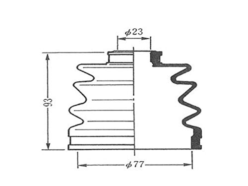 セイケン(Seiken) ドライブシャフトブーツキット SB27 600-00027