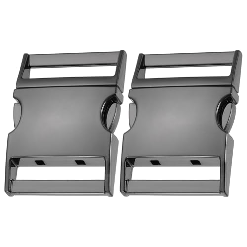 Boucle à dégagement rapide en métal de 31,6 mm réglable noir pistolet