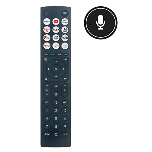 ERF3B86 Voice Replacement Remote Control -VINABTY-fit for Hisense U8H QLED 4k Smart TV ERF3B86H remote control HT312758 T312758 65U7HQTUK 55U7HQTUK 65A9H 55A85HTUK HT264041 - Image 3