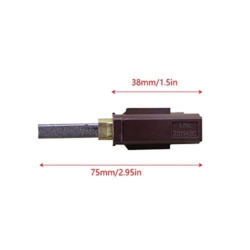 Zyamy 4Pcs Vacuum Cleaner Motor Carbon Brush Replaces For Ametek Lamb 2311480, 333261, 33326-1 #TOP1