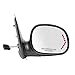 Passenger Side Mirror for Ford F150 Pick-Up, F250 LD Pick-Up, LED Arrow Turn Signal, Black w/PTM Cover, Foldaway, Power (Will not fit on Crew Cab Models)