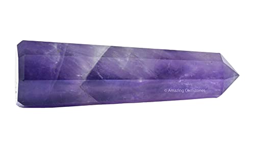 Image of Amazing Gemstone Amethyst Crystal Towers ~ Natural Healing Crystal Point Obelisk for Reiki Healing and Crystal Grid (3 inch to 4 inch INCH)