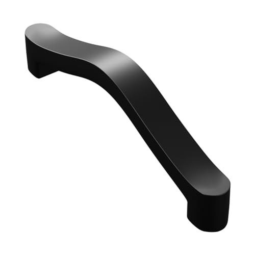 Image of Atlantic Cabinet Pull Handle Black Coated, Total Length 5.50 inch, Hole-to-Hole 128 mm, Pack of 12