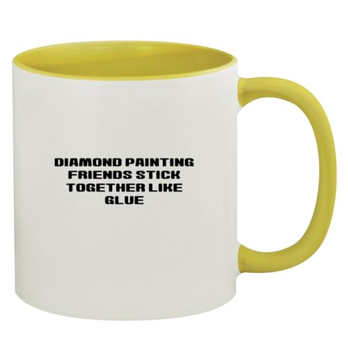 Molandra Diamond Painting Friends Coffee Mug 11oz Yellow