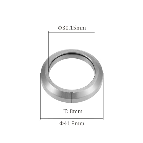 Kozelo 1 Stück MH-P08H8 Fahrrad Steuersatzlager - [30,15 mm Bohrungsdurchmesser x 41,8 mm Außendurchmesser x 8 mm Breite] 45°/45° Montagewinkel für industrielle Geräte und Mikromotoren