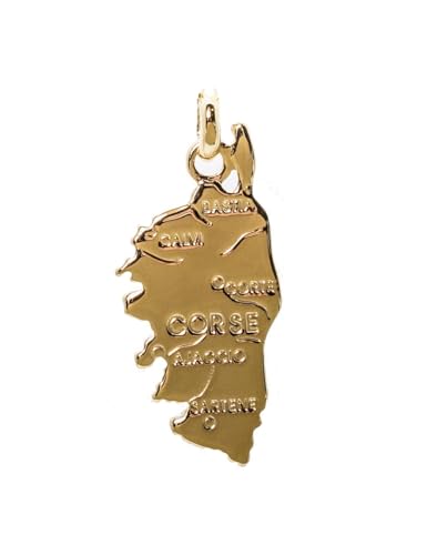 Pendentif corse en plaqué or finitions prestige d'artisan