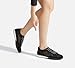 LUCKY STEP Women's Mesh Fashion Sneaker Colorblock Breathable Retro Lace-up Stylish Lifestyle Trendy Casual Walking Shoes(Black,7 B(M) US)