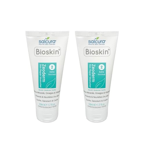 Salcura, Bioskin Zeoderm Skin Repair Moisturiser Twin Pack Value Bundle (2 x 50ml Pack)