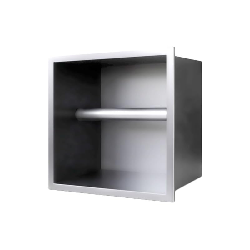Douche en acier inoxydable gris 20cm sans carrelage pour petite salle de bain