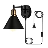 tniopslife ブラケットライト コンセント式 壁掛けライト ウォールライト 工事不要 コンセント 照明 角度調節 E26口金 1灯 電球別売