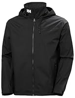 Helly Hansen Men's Crew Hooded Jacket 2.0, Black, Medium