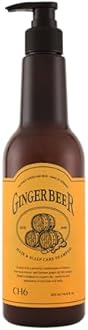 CH6 Ginger Beer Hair & Scalp Care Shampoo - for hair loss | Recover Damaged Scalp, Rich with German Beer Yeast for Hair Regrowth and Thickening, Thinning hair, Sulfate free, 16.9 fl oz