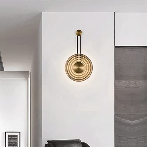 Lámpara creativa interior dorada de pared para un dormitorio acogedor 6