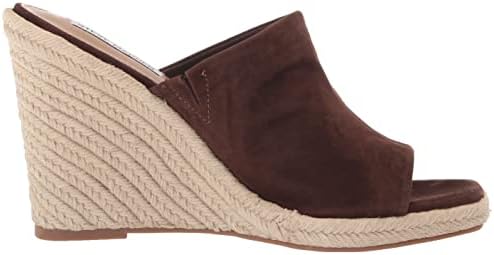 Steve Madden womens Urge Wedge Sandal, Brown Suede, 9.5 US | Image 5