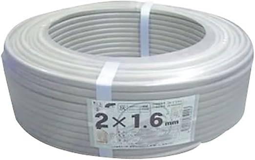 低圧配電用ケーブル VVF 1.6mm×2c (灰) 100M巻き