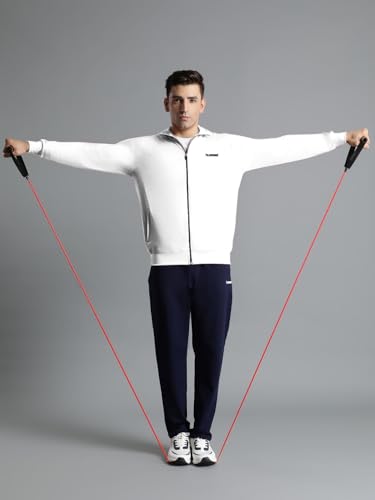 Image of hummel Promo Men's All weather Regular Fit Track Suit with Zipper and Pockets Comfortable Breathable Stretchable Soft Fabric For Everyday Use Ideal for Gym Training or Running Loungwear