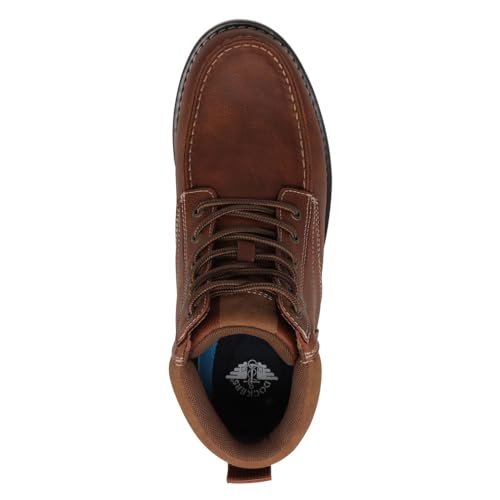 Image of DOCKERS Mens Davis Rugged Casual Tumbled Leather Moc-Toe Boots