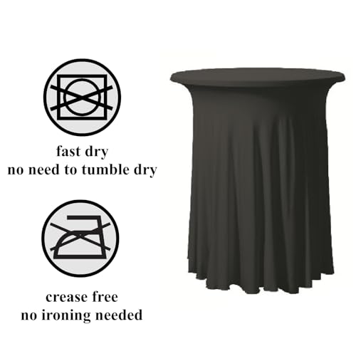 Housse mange debout extensible blanche 60cm en élasthanne - 3