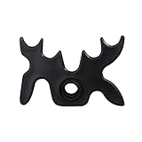 GSE Games & Sports Expert Black Plastic Slip-On Bridge Portable Moosehead Bridge Head, Pool Billiard Cue Bridge Head, Billiard Pool Cue Accessories for Pool Table (1-Pack)