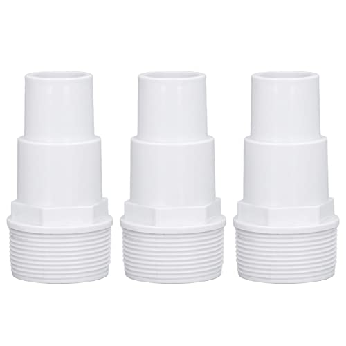 Nimomo 3Pack G1-1/2 Pool Hose Adapter,External Thread Connector for Above Ground Pool Pumps Filters Skimmers,Durable Replacement Parts for Swimming Pool & Spa Systems