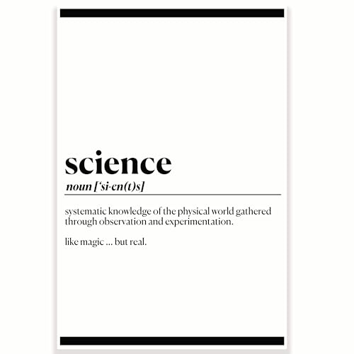 Printlabz Poster con definizione di scienza per aula - Decorazione per aule scientifiche - 30,5 x 45,7 cm - Decorazione per aula - CPS0433