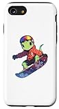 iPhone SE (2020) / 7 / 8 Gecko Snowboarding Wildlife Lizards Reptile Case
