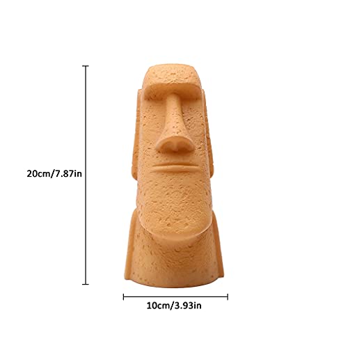 Xiwuya 3D Plastic Night Light Easter Island Moai Stone Figure Battery Operated Desk Led Lamp Living Room Bedside Decoration #TOP1