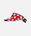 Red with White Polka Dots Running Headsweats Visor