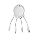 Produktbild Octopus Booster Kabel 2 in 1 Kabel mit integrierter Powerbank, 1000 mAh, Weiß