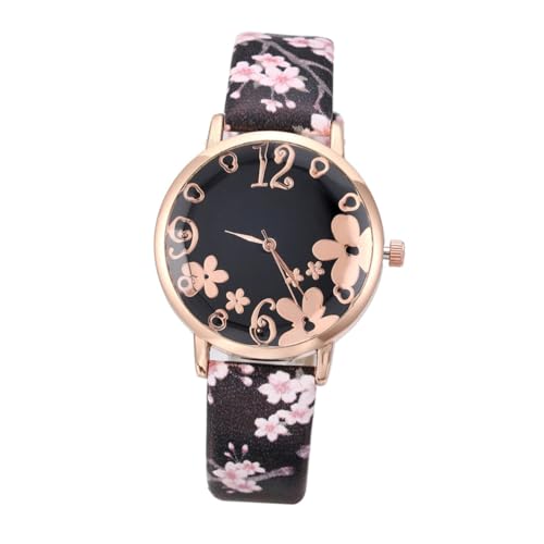 KOMBIUDA Reloj de Pulsera Mujer Elegante con Diseño de de Ciruelo Cuarzo Cómodo y Duradero para Ocasiones Especiales KOMBIUDA Reloj de Pulsera Mujer Elegante con Diseño de de Ciruelo Cuarzo Cómodo y Duradero para Ocasiones Especiales