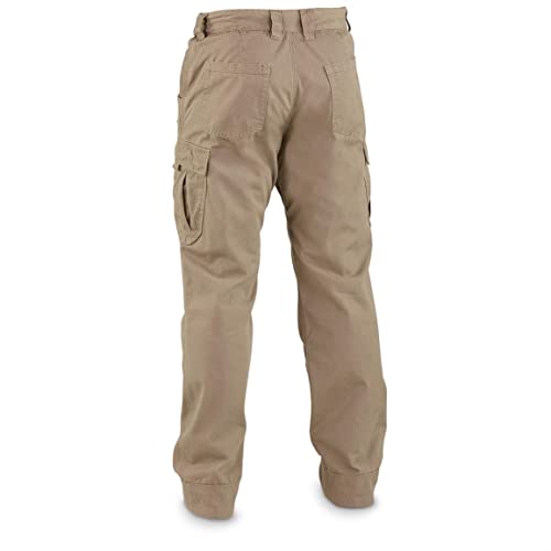 Guide Gear Canvas Cargo Pants For Men Relaxed Fit, Mens Work Pants For Construction, Utility, And Safety, Khaki, W34 L32 #TOP4