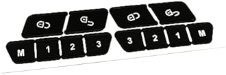 AtticZone Interior Button Repair Sticker Kit Decals Steering Wheel, AC Control, Window Switch , Radio Number, Door Lock, Seat Memory Switch Button Stickers Compatible with Benz 2007-2014, 2 Set (Door