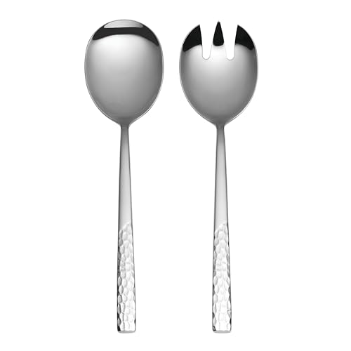 Oneida B1058002A Mezze Salad Servers, 1.05 Lb, Stainless Steel cover